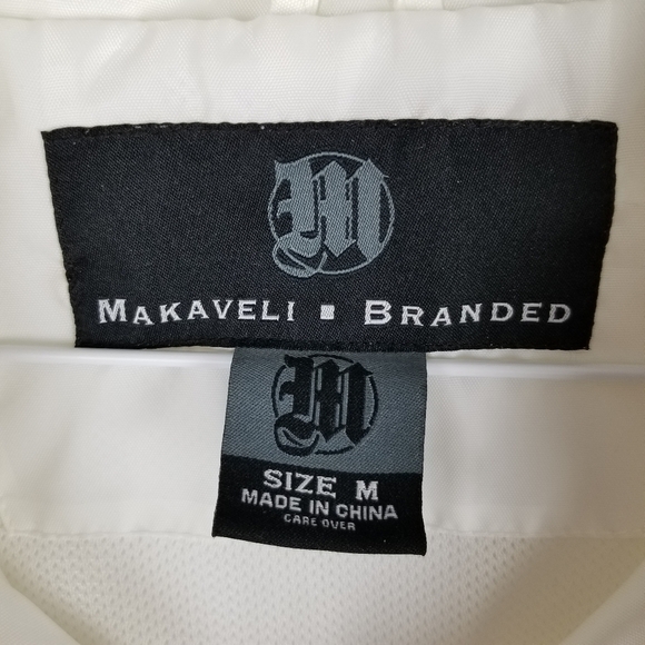Makaveli Branded Y2K Full Zip Windbreaker Jacket Oversized Hood Tupac Graphic - Picture 9 of 16